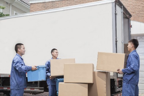 Commercial moving truck supporting business relocation in Enfield