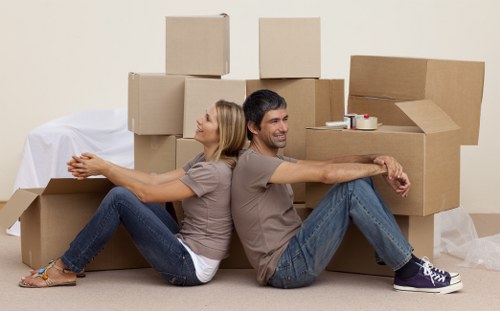 Local movers handling a townhouse move in Enfield