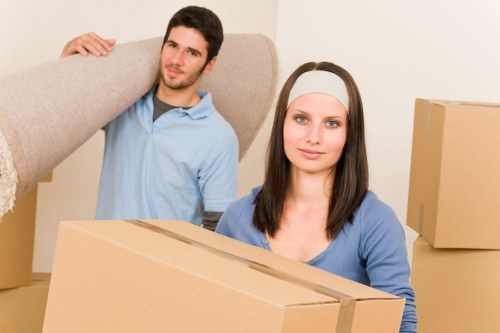 Local team collecting unwanted furniture from an Enfield property
