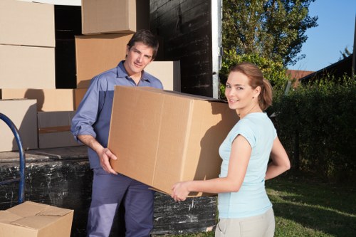 Office removal service helping a business move in Enfield