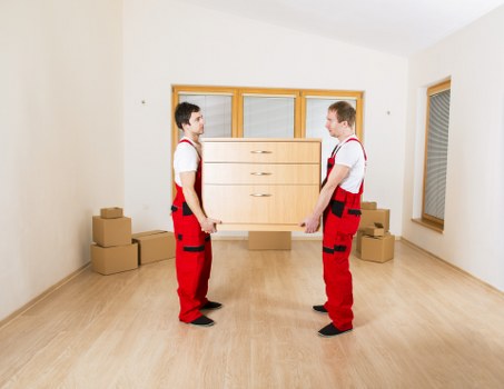 Local Enfield property move with boxes and furniture