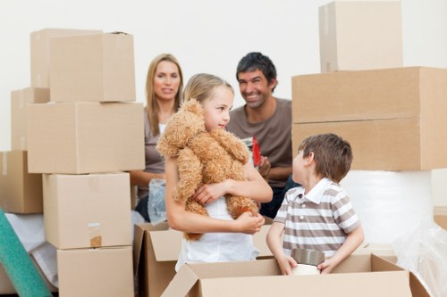 Careful furniture handling during a flat move